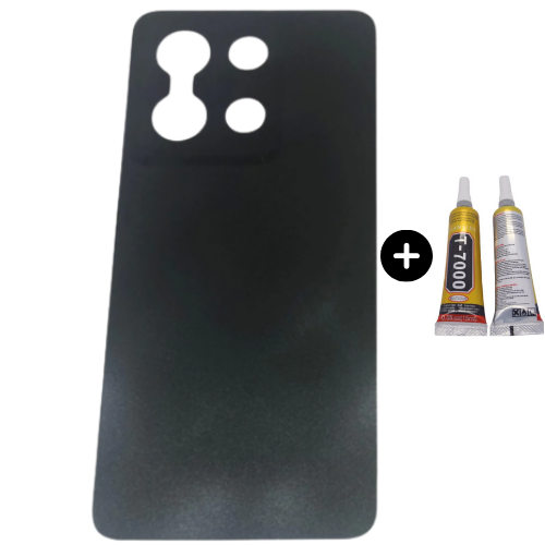 Vivo Y36 Uyumlu Arka Pil Kapağı Siyah + B7000