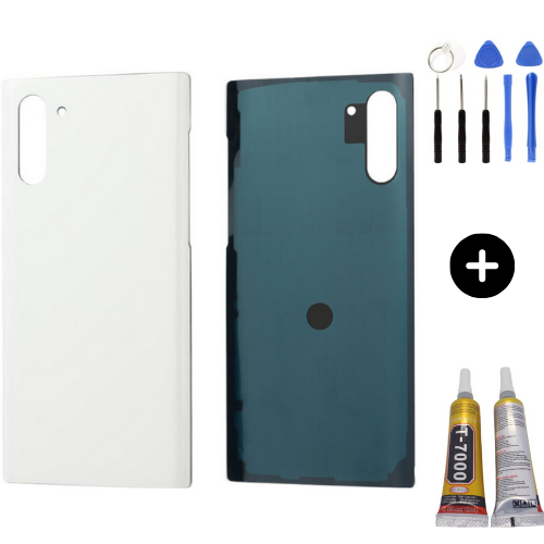 Samsung Galaxy Note 10 SM-N970 Uyumlu Arka Pil Kapağı Beyaz + Montaj Seti