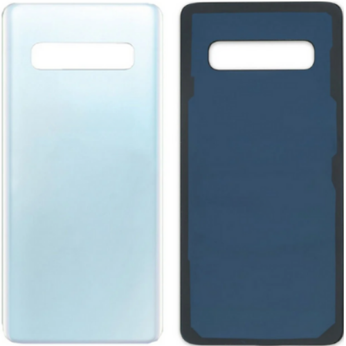Samsung S10 Plus SM-G975F Uyumlu Arka Pil Kapağı Beyaz
