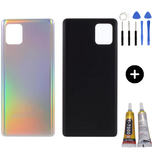 Samsung Galaxy Note 10 Lite SM-N770F Uyumlu Arka Pil Kapağı Gri + Montaj Seti