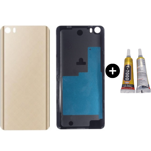 Xiaomi Mi 5 Uyumlu Arka Pil Kapağı Gold + B7000