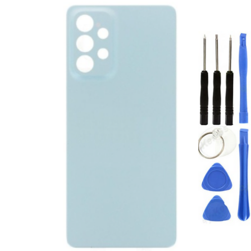 Oppo A73 5G Uyumlu Arka Pil Kapağı Mavi + Tamir Seti