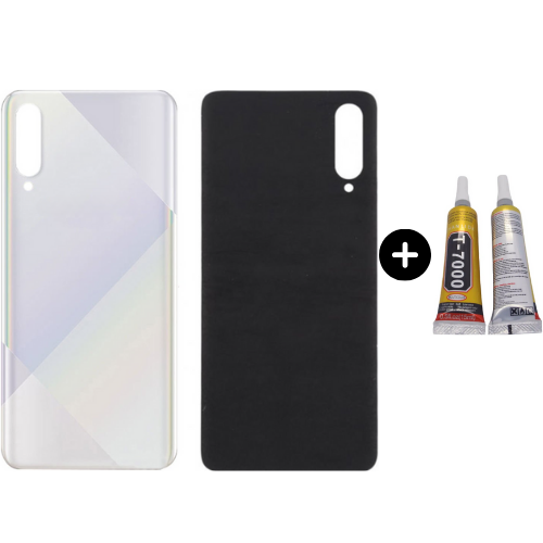 Samsung A70S SM-A707F Uyumlu Arka Pil Kapağı Beyaz + B7000