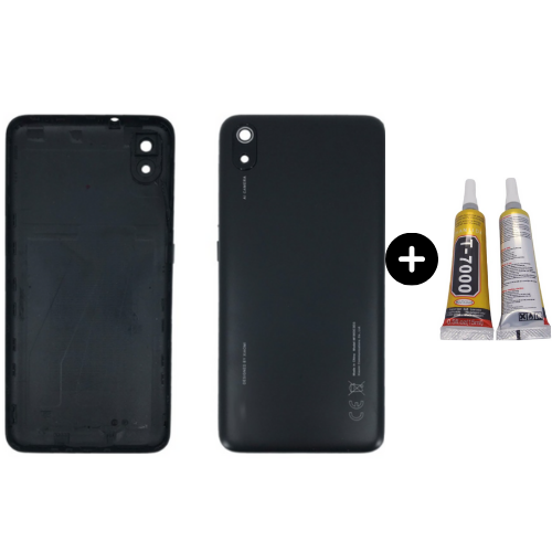 Redmi 7A Uyumlu Full Kasa Arka Pil Kapağı Siyah + B7000