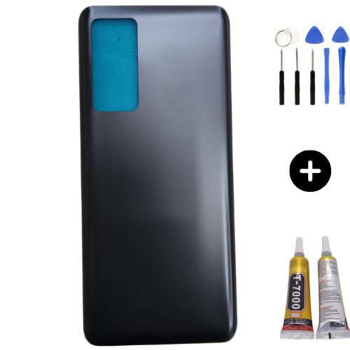 Xiaomi Mi 12 Uyumlu Arka Pil Kapağı Siyah + Montaj Seti