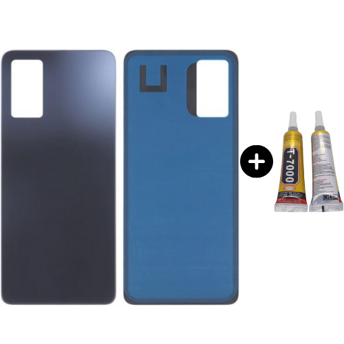 Redmi Note 11 Pro Uyumlu Arka Pil Kapağı Siyah + B7000