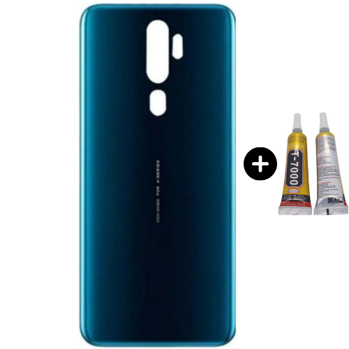Oppo A5 2020 Uyumlu Arka Pil Kapağı Yeşil + B7000