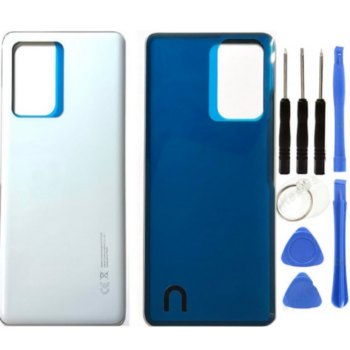 Redmi Note 12 Pro Plus 5G Uyumlu Arka Pil Kapağı Beyaz + Tamir Seti