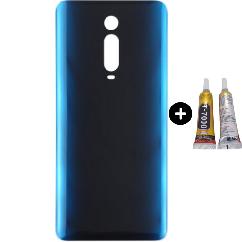 Xiaomi Mi 9T Uyumlu Arka Pil Kapağı Mavi + B7000