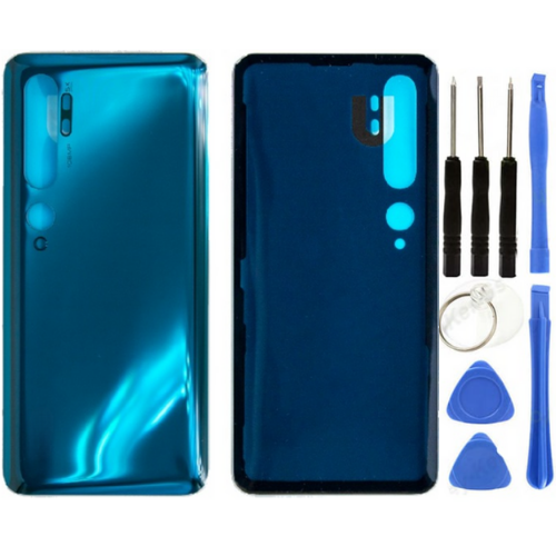 Xiaomi Mi Note 10 Uyumlu Arka Pil Kapağı Yeşil + Tamir Seti