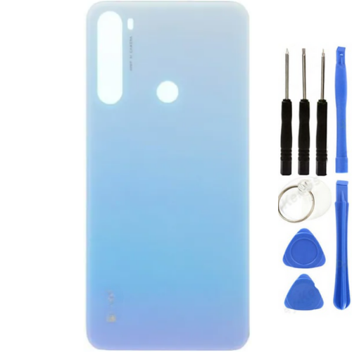 Redmi Note 8 Uyumlu  Arka Pil Kapağı Beyaz + Tamir Seti