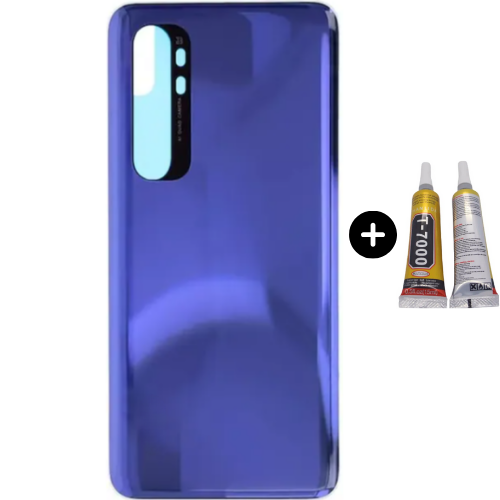 Xiaomi Mi Note 10 Lite 5G Uyumlu Arka Pil Kapağı Mavi + B7000