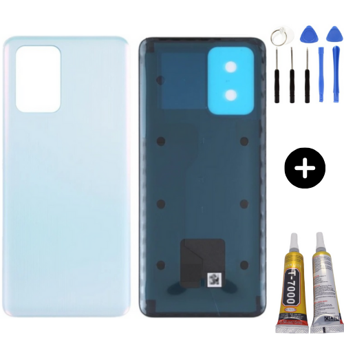 Xiaomi Poco Pocophone X3 GT Uyumlu Arka Pil Kapağı Beyaz + Montaj Seti