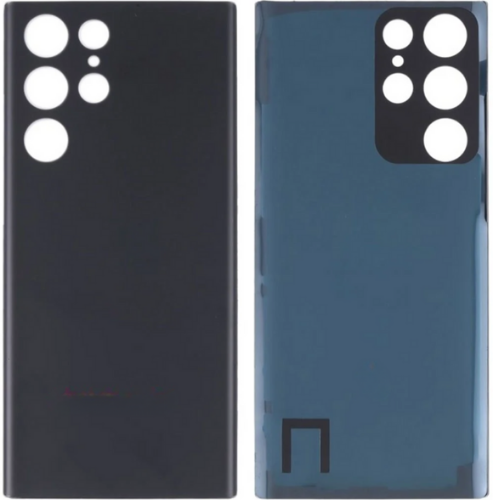 Samsung S22 Ultra SM-S908 Uyumlu Arka Pil Kapağı Siyah