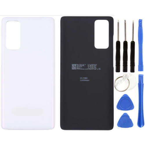 Samsung S20 FE SM-G780F Uyumlu Arka Pil Kapağı Beyaz + Tamir Seti