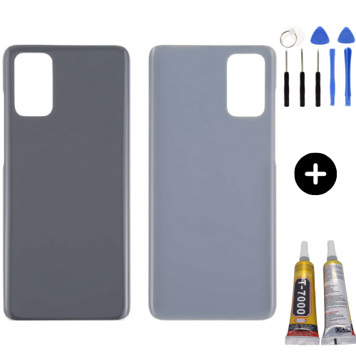 Samsung S20 Plus SM-G985 Uyumlu Arka Pil Kapağı Gri + Montaj Seti