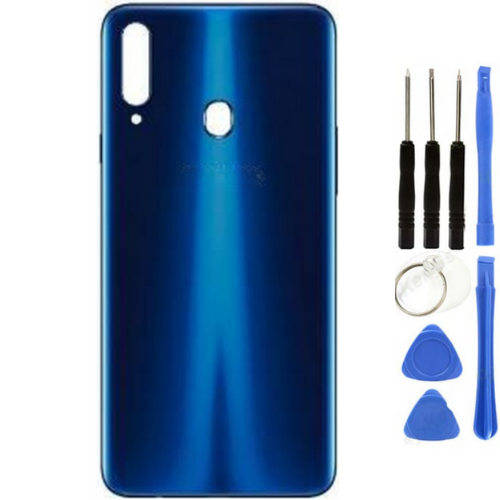Samsung A20S SM-A207 Uyumlu Arka Pil Kapağı Mavi + Tamir Seti