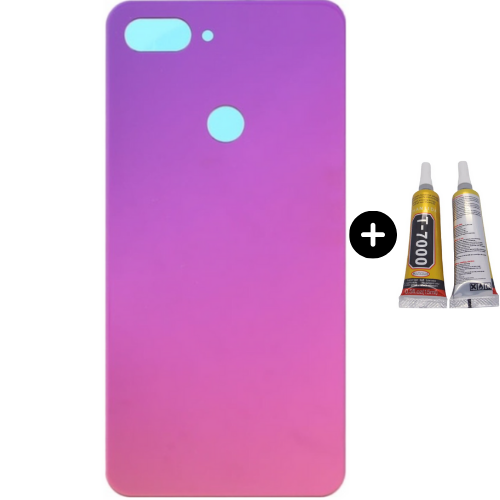 Xiaomi Mi 8 Lite Uyumlu Arka Pil Kapağı Kırmızı + B7000