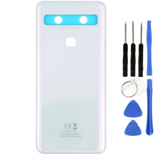 TCL 10L Uyumlu Arka Pil Kapağı Beyaz + Tamir Seti