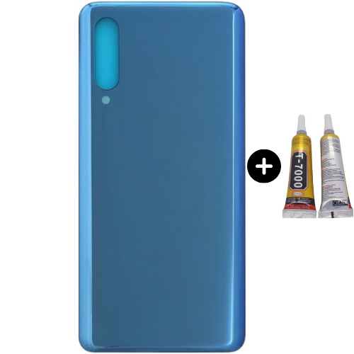 Xiaomi Mi 9 Uyumlu Arka Pil Kapağı Mavi + B7000