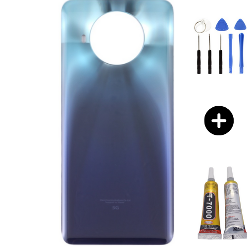 Xiaomi Mi 10T Lite 5G Uyumlu Arka Pil Kapağı Mavi + Montaj Seti