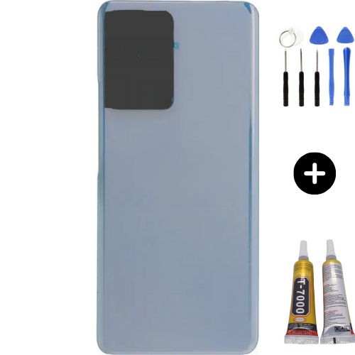 Xiaomi Mi 13 Lite Uyumlu Arka Pil Kapağı Mavi + Montaj Seti