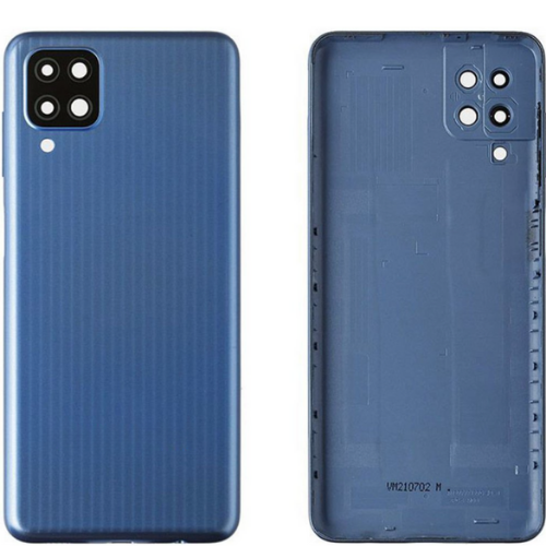 Samsung M12 SM-M127 Uyumlu Arka Pil Kapağı Mavi