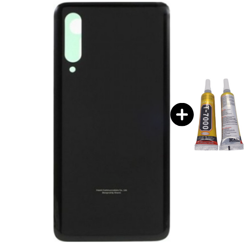 Xiaomi Mi 9 Uyumlu Arka Pil Kapağı Siyah + B7000