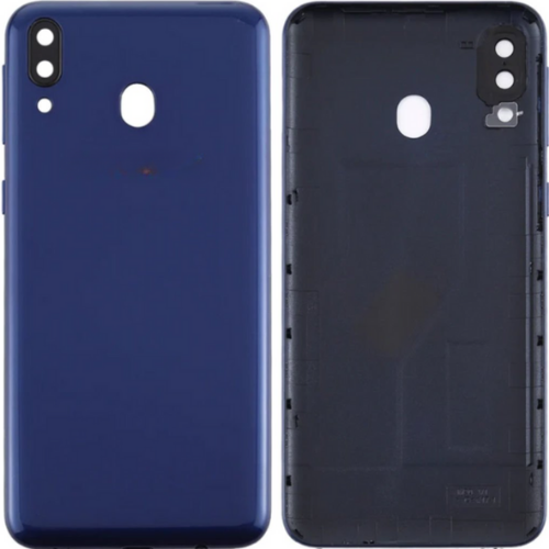 Samsung M20 SM-M205 Uyumlu Arka Pil Kapağı Mavi