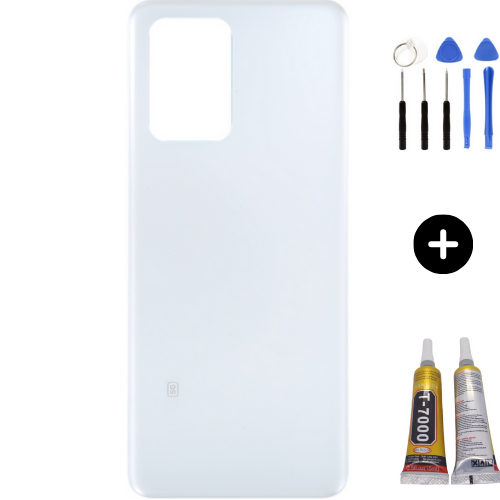 Xiaomi Poco Pocophone X4 GT Uyumlu Arka Pil Kapağı Beyaz + Montaj Seti