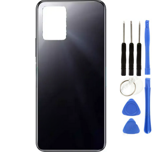 Vivo Y33S Uyumlu Arka Pil Kapağı Siyah + Tamir Seti