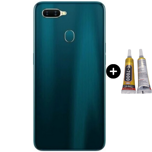Oppo AX7 Uyumlu Arka Pil Kapağı Yesil + B7000