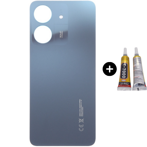 Redmi 13C Uyumlu Arka Pil Kapağı Mavi + B7000