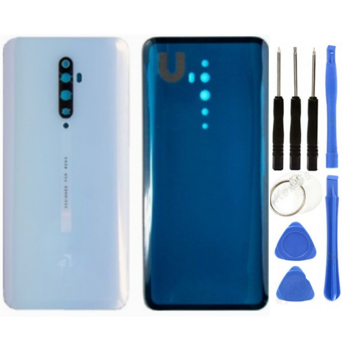 Oppo Reno 2Z Uyumlu Arka Pil Kapağı Beyaz + Tamir Seti