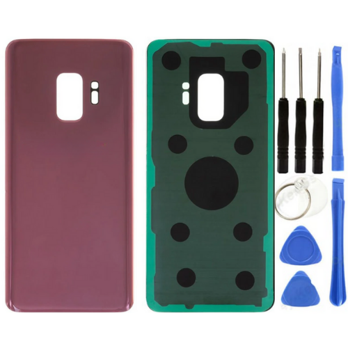Samsung S9 SM-G960 Uyumlu Arka Pil Kapağı Mor + Tamir Seti