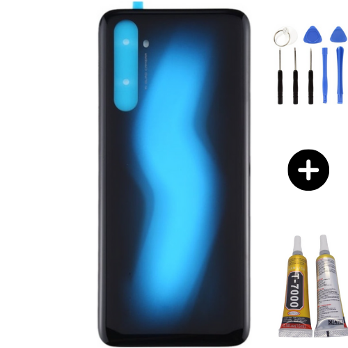 Realme 6 Pro Uyumlu Arka Pil Kapağı Mavi + Montaj Seti