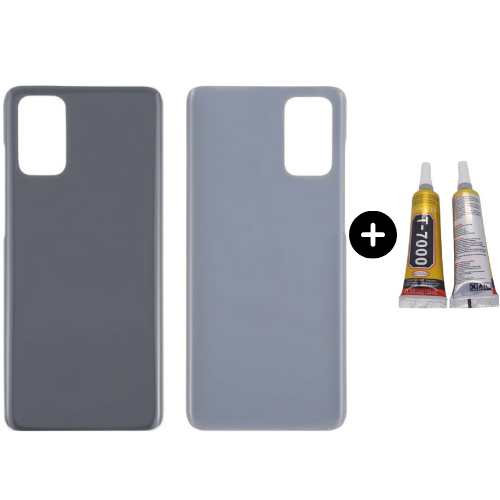 Samsung S20 Plus SM-G985 Uyumlu Arka Pil Kapağı Gri + B7000