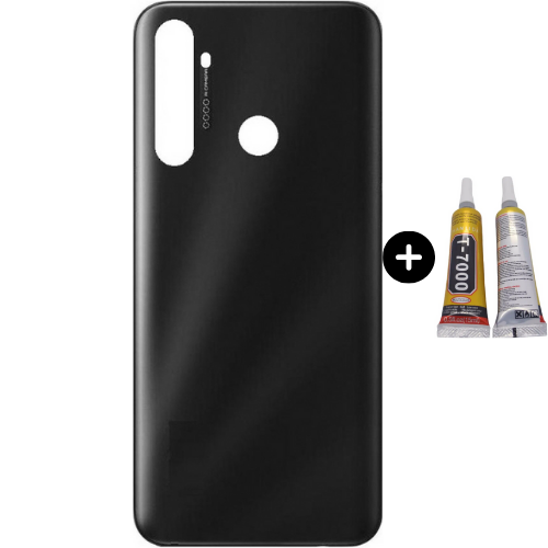 Realme C5İ Uyumlu Arka Pil Kapağı Siyah + B7000
