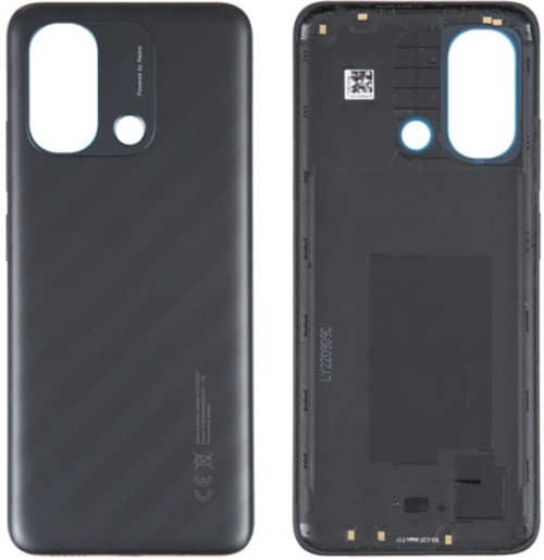 Redmi 12C Uyumlu Full Kasa Arka Pil Kapağı Siyah