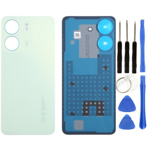 Redmi 13C Uyumlu Arka Pil Kapağı Yeşil + Tamir Seti