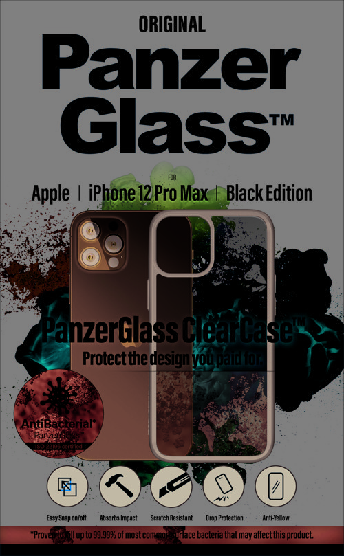 ClearCase iPhone 12 Pro Max Siyah Şeffaf Telefon Kılıfı