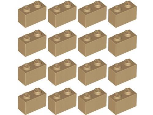 50 Adet 1X2 Koyu Krem Tuğla Duvar Parçası - 50 piece 1X2 Dark Tan Brick Parts