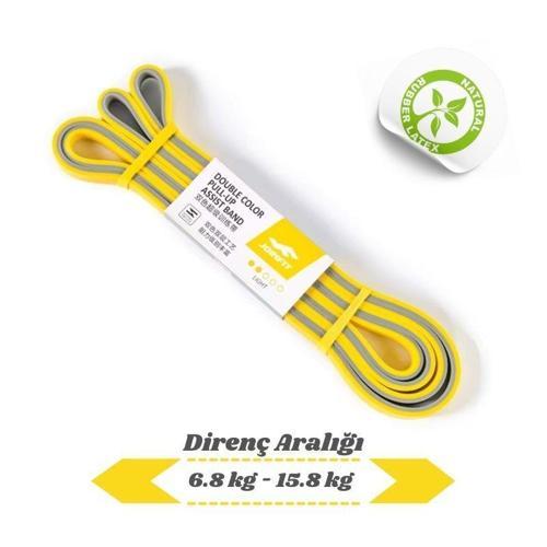 JOINFIT Direnç Lastiği ve Egzersiz Bandı Sarı-Gri X-Light