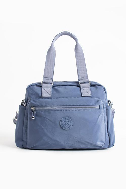 Kadın Paraşüt Kumaş 4 Bölmeli Çapraz Askılı El Ve Omuz Çantası