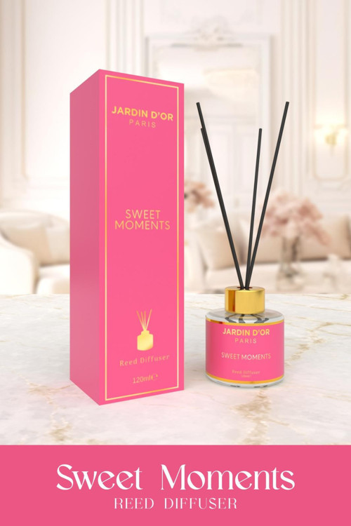 Premium Sweet Moments Lux Reed Diffuser 120 ml / Çubuklu Oda Kokusu