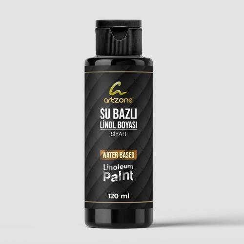 Su Bazlı Linol Boyası 120ml - Siyah