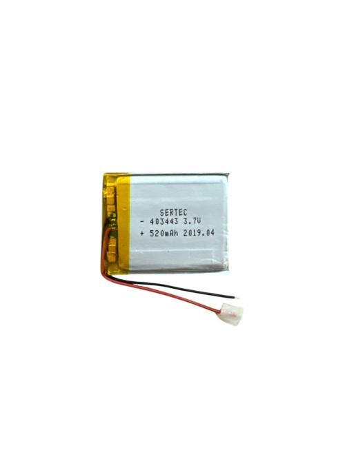 403443 3.7V 520 MAh Li-Polymer Pil Devreli/1.5A