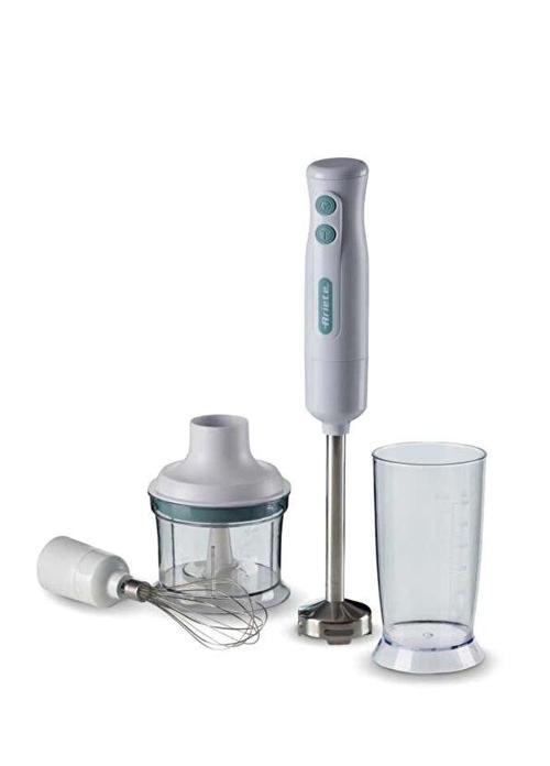 Breakfast Paslanmaz Çelik Bıçaklı Beyaz El Blender Seti