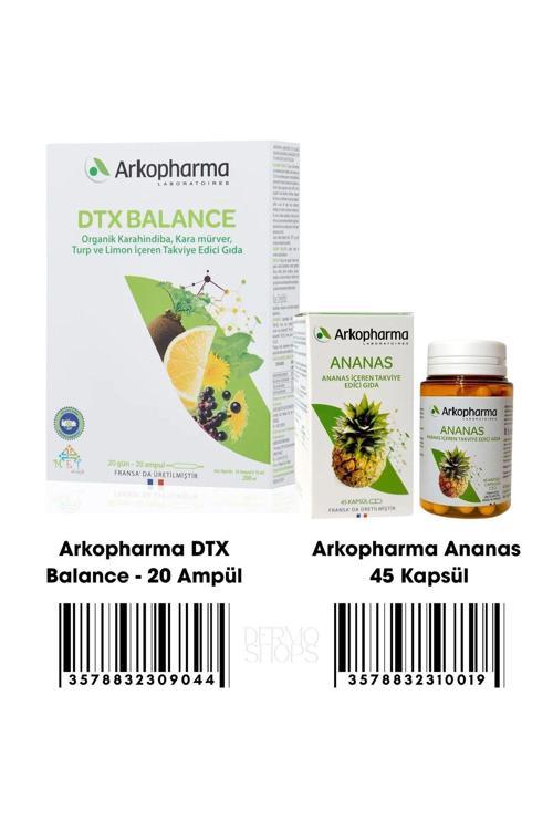 2 li Detox Paket | DTX Balance 20 Ampül & Ananas 45 Kapsül | Orijinal Boy DS