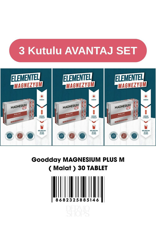 Magnezyum Plus Malat 30 Tablet - 125 Mg. X 3 Adet | Avantaj Paket